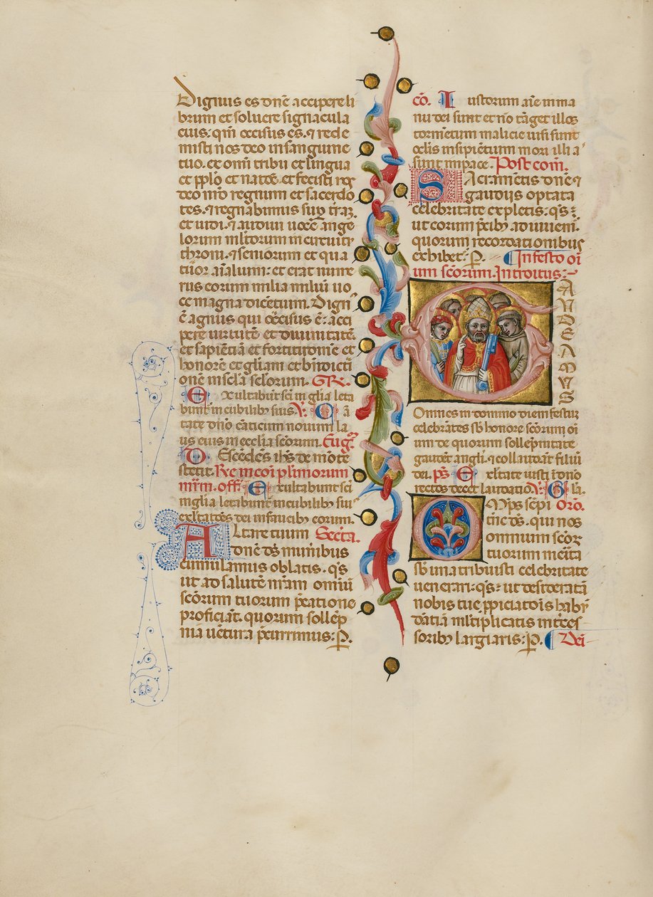 Begyndelsesbogstav G: All Saints af Master of the Brussels Initials