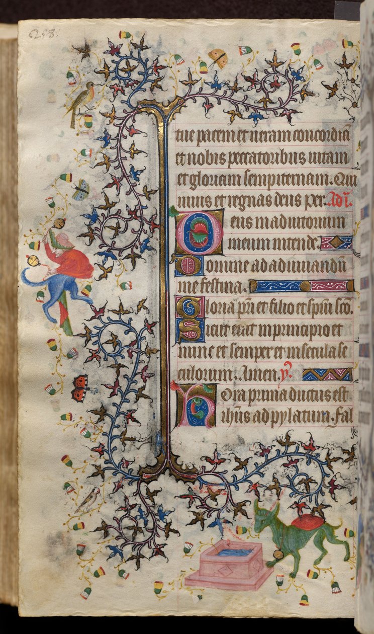 Timebog for Karl den Ædle, konge af Navarra (1361-1425): fol. 129v, Tekst af Master of the Brussels Initials and Associates