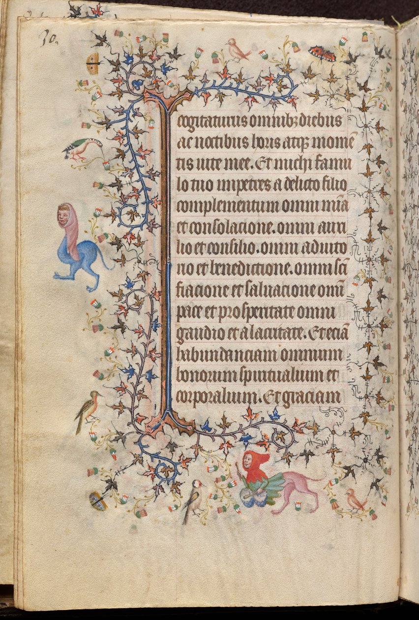 Timebog for Karl den Ædle, konge af Navarra (1361-1425): fol. 15v, Tekst af Master of the Brussels Initials and Associates