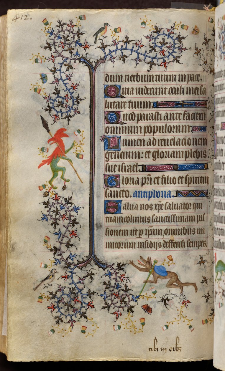 Karl den Ædle, konge af Navarra (1361-1425): fol. 200v, Tekst af Master of the Brussels Initials and Associates