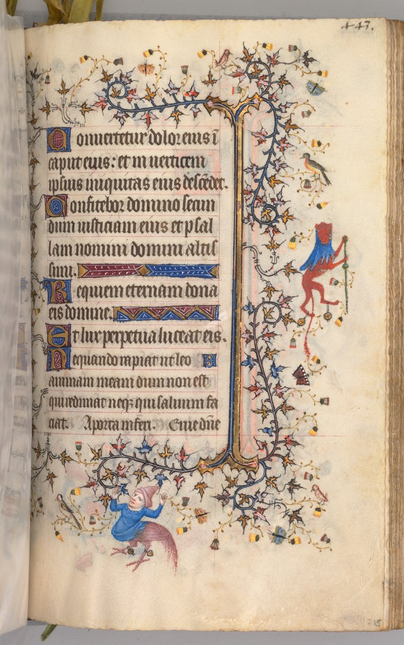 Timebog for Karl den Ædle, konge af Navarra (1361-1425): fol. 216r, Tekst af Master of the Brussels Initials and Associates