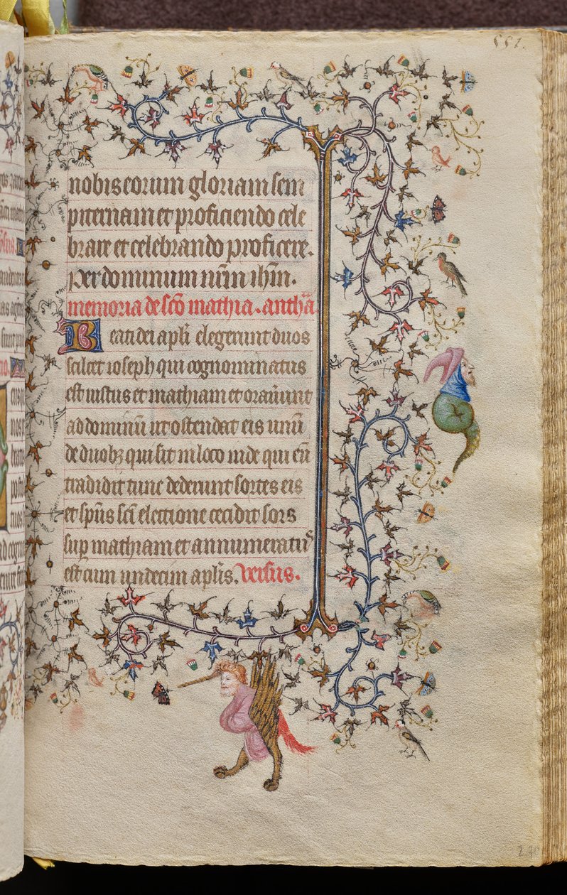 Timebog for Karl den Ædle, konge af Navarra (1361-1425): fol. 270r, Tekst af Master of the Brussels Initials and Associates