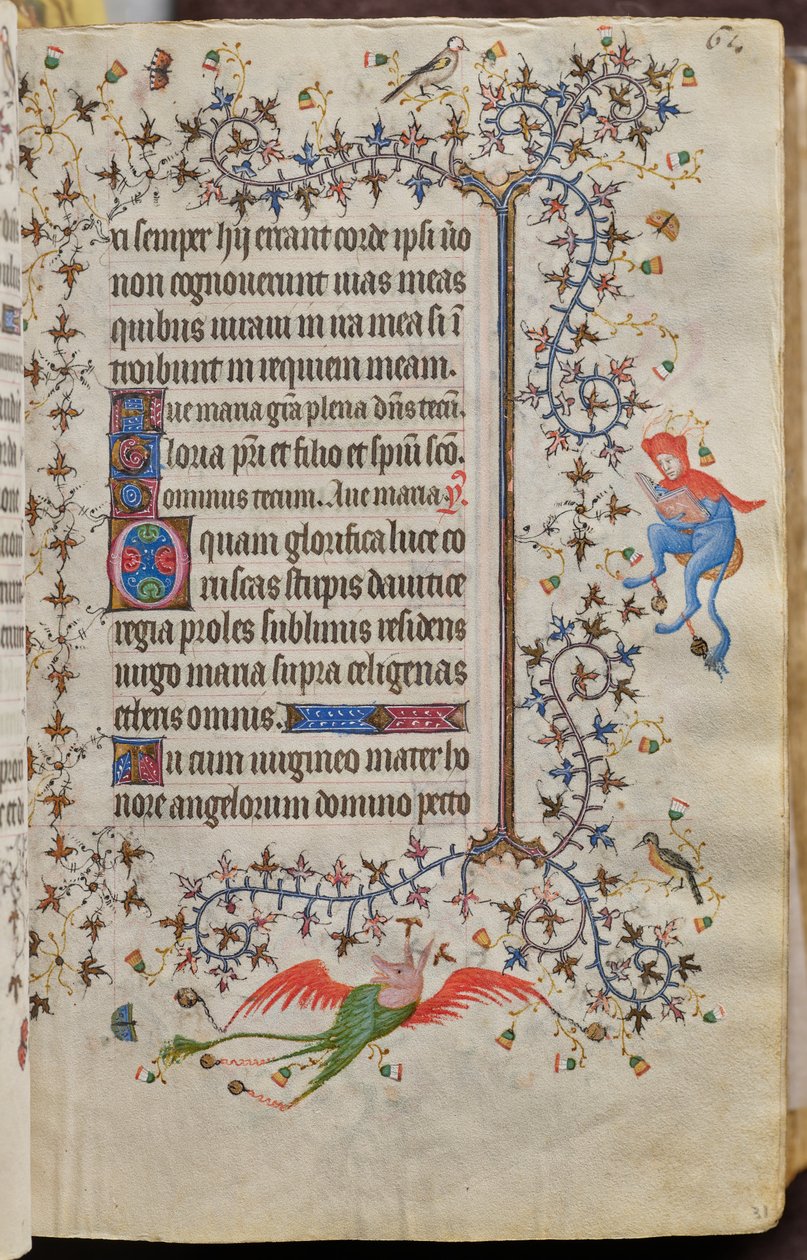 Timebog for Karl den Ædle, konge af Navarra (1361-1425): fol. 31r, Tekst af Master of the Brussels Initials and Associates