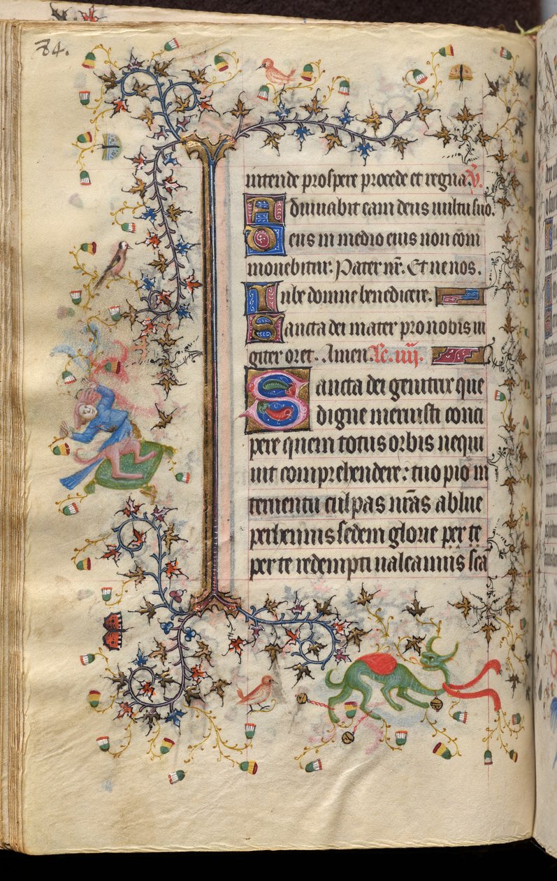 Karl den Ædle, konge af Navarra (1361-1425): fol. 42v, Tekst af Master of the Brussels Initials and Associates