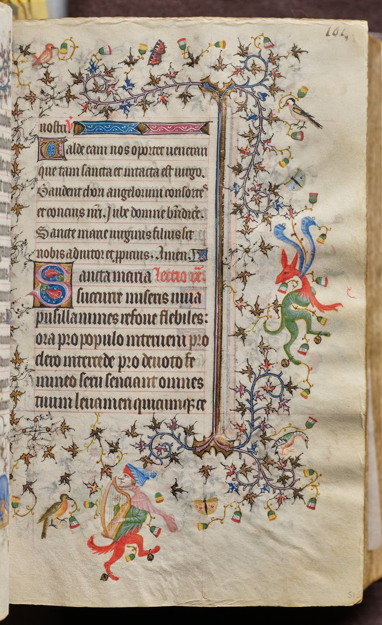 Timebog for Karl den Ædle, konge af Navarra (1361-1425): fol. 51r, Tekst af Master of the Brussels Initials and Associates