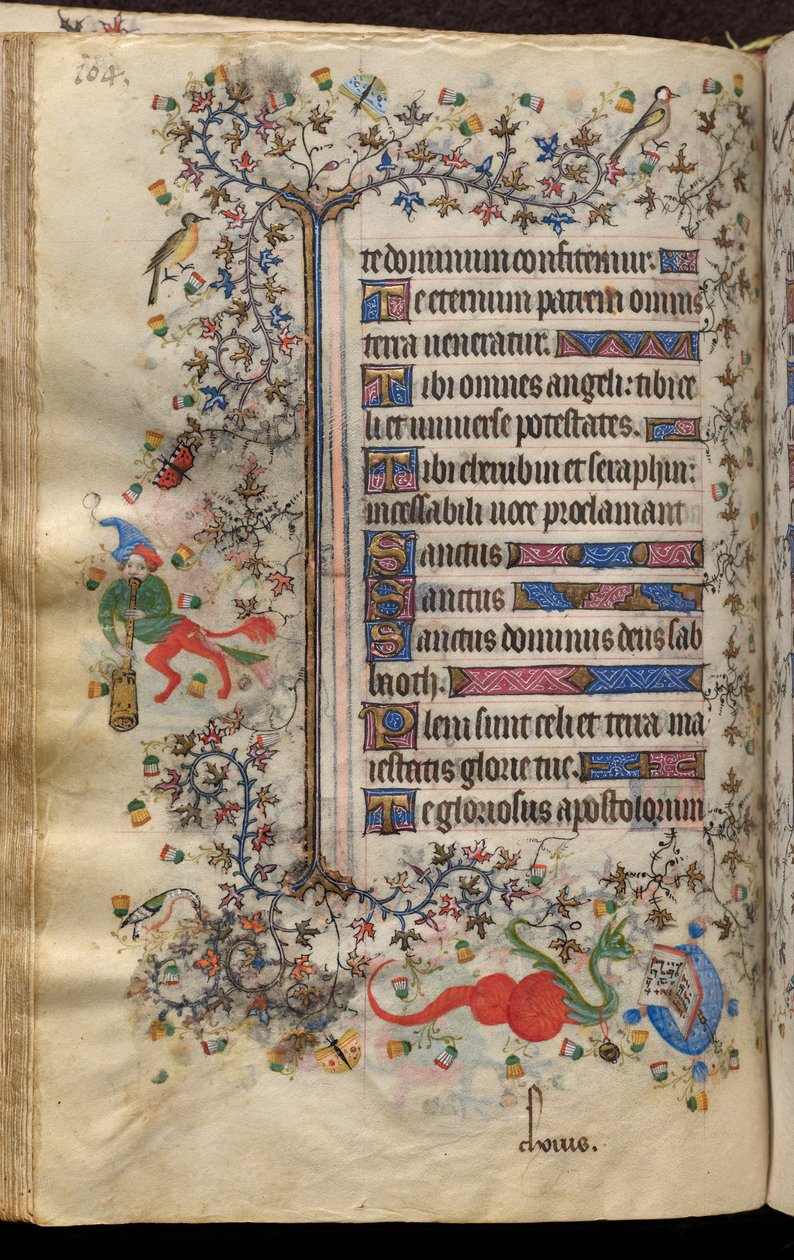 Timebog for Karl den Ædle, konge af Navarra (1361-1425): fol. 52v, Tekst af Master of the Brussels Initials and Associates