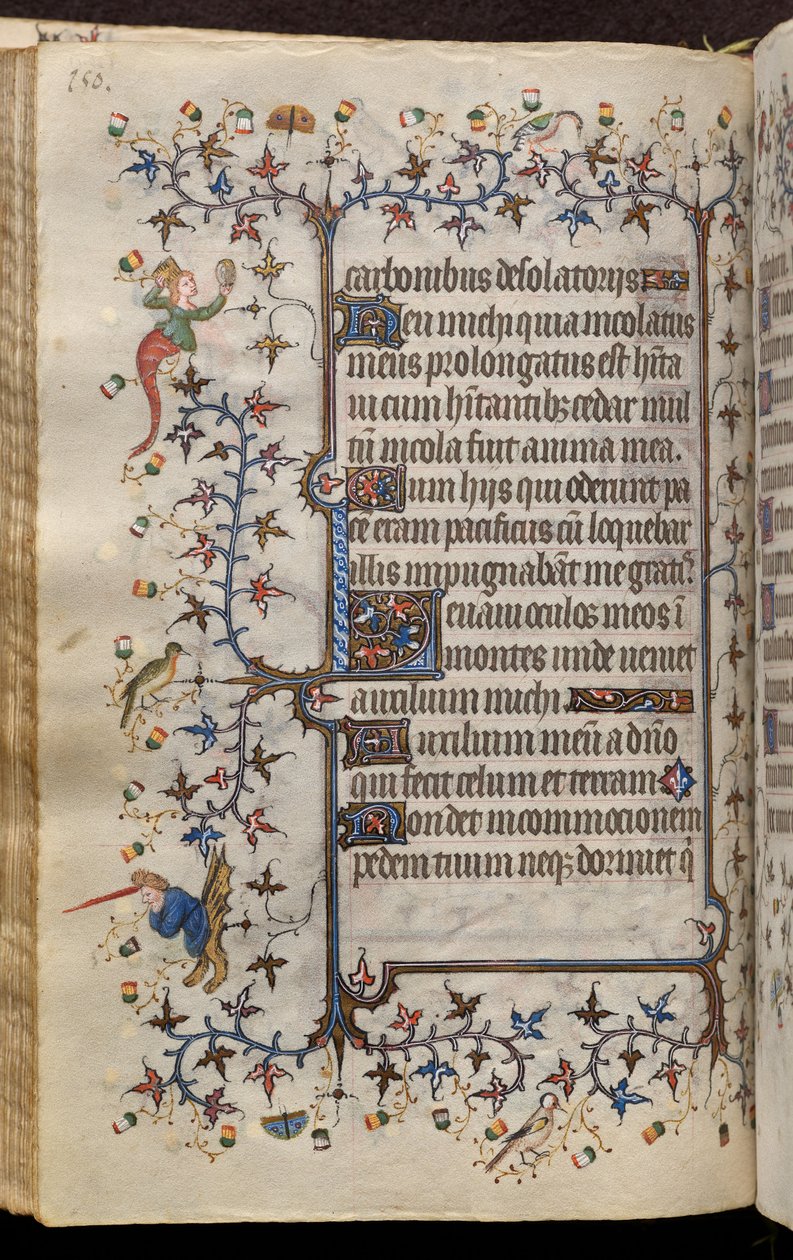 Timebog for Karl den Ædle, konge af Navarra (1361-1425): fol. 75v, Tekst af Master of the Brussels Initials and Associates