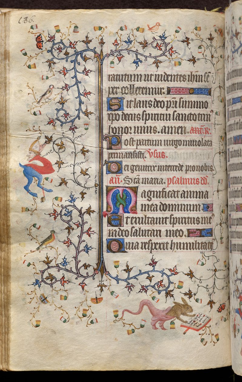 Timebog for Karl den Ædle, konge af Navarra (1361-1425): fol. 93v, Tekst af Master of the Brussels Initials and Associates