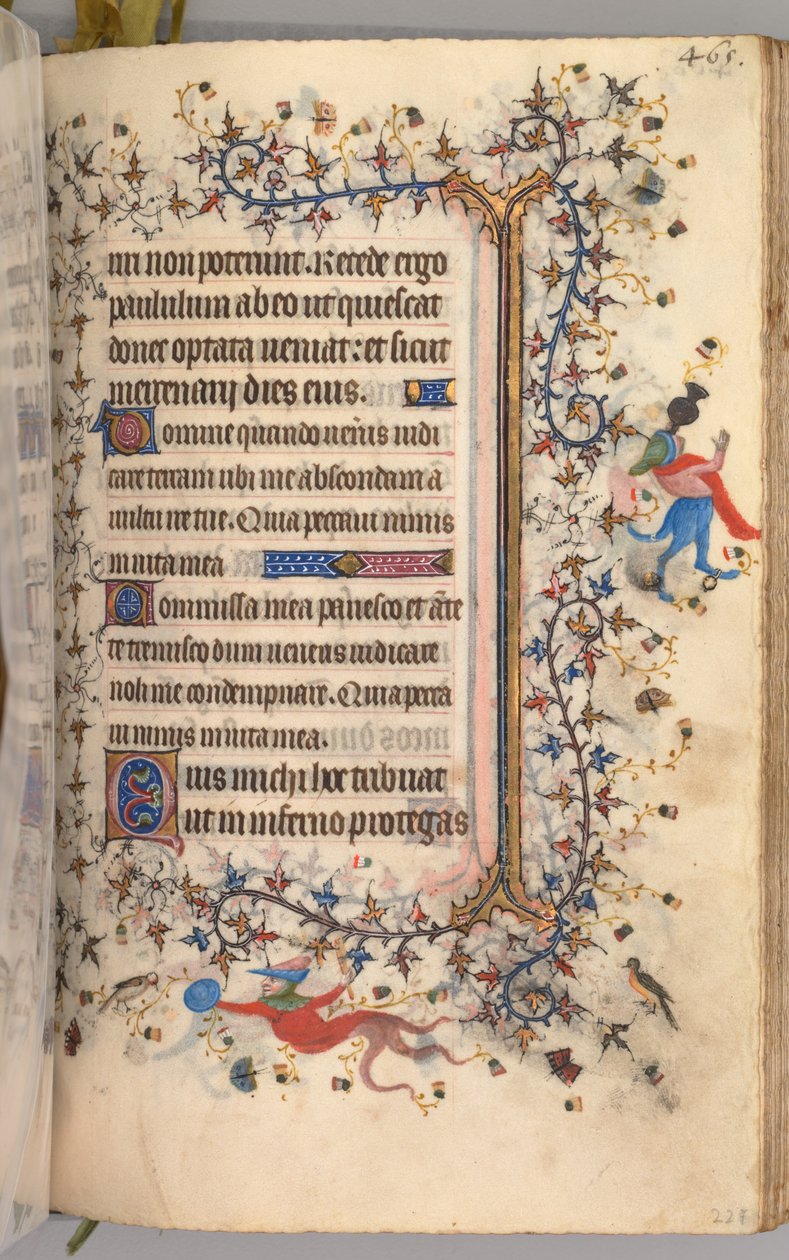 Timer for Karl den Adelige, konge af Navarra 1361-1425: fol. 227r, Tekst, ca. 1405. af Master of the Brussels Initials and Associates