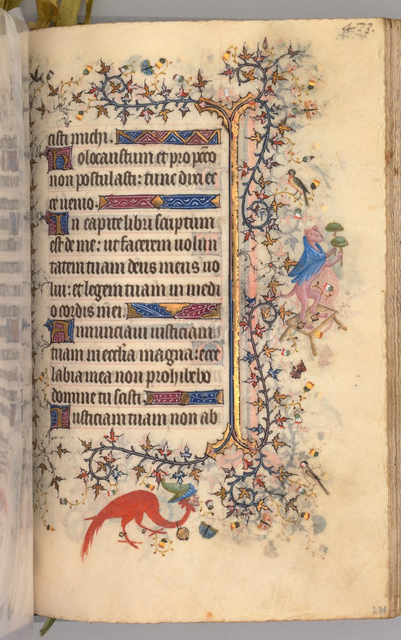Timer for Karl den Adelige, konge af Navarra 1361-1425: fol. 231r, Tekst, ca. 1405. af Master of the Brussels Initials and Associates