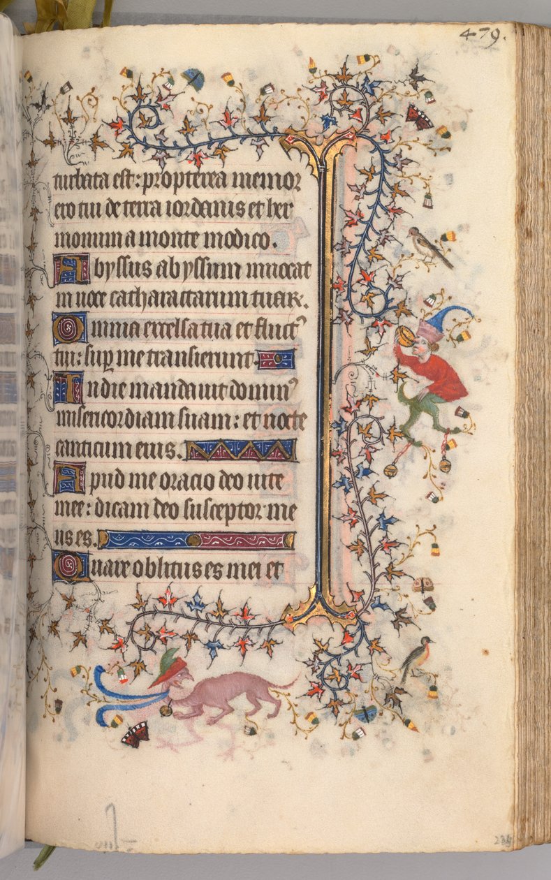 Timer for Karl den Adelige, konge af Navarra 1361-1425: fol. 234r, Tekst, ca. 1405. af Master of the Brussels Initials and Associates