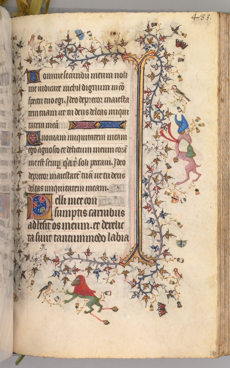 Timer for Karl den Adelige, konge af Navarra 1361-1425: fol. 236r, Tekst, ca. 1405. af Master of the Brussels Initials and Associates
