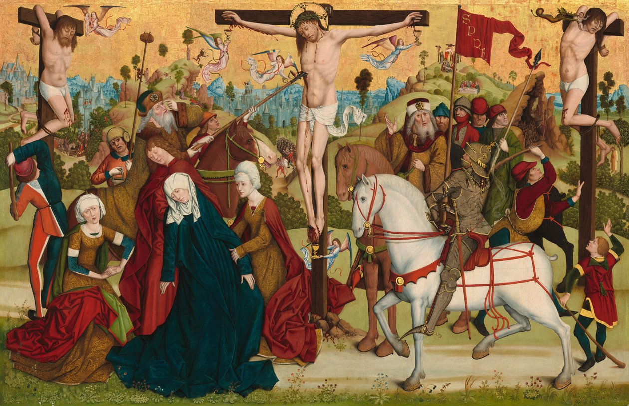 Golgata af Master of the Death of Saint Nicholas of Münster