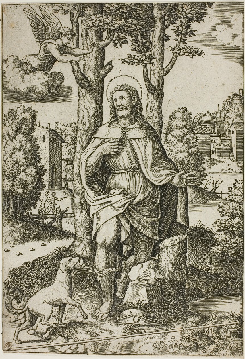 St. Roch af Master of the Die