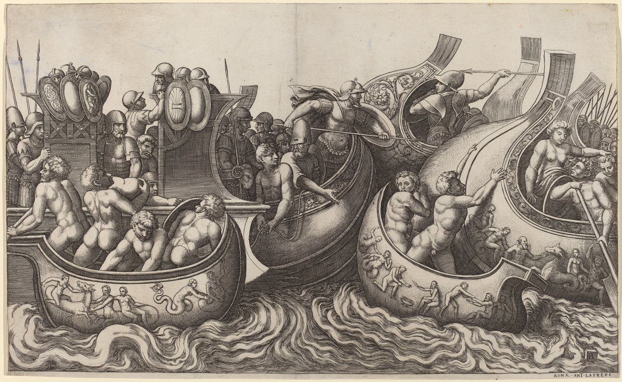 Søslag af Master of the Die after Giulio Romano
