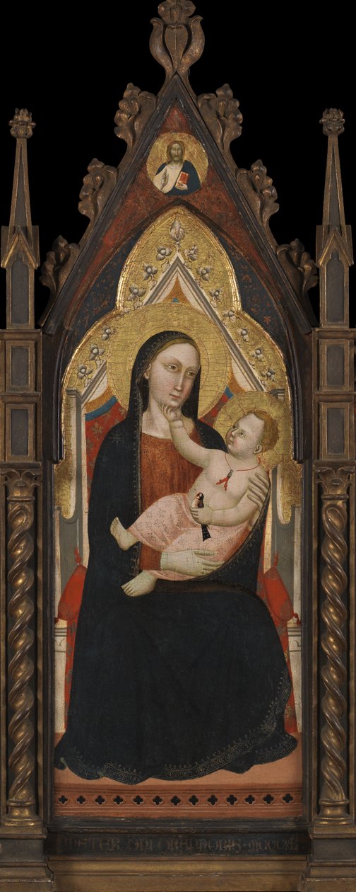 Jomfru og Barn af Master of the Dominican Effigies