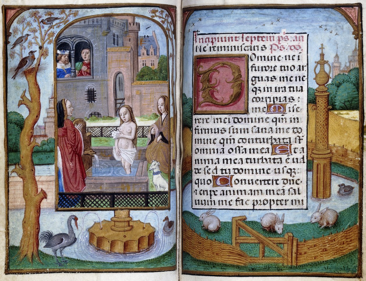Batseba, ca. 1490 af Master of the Dresden Prayer Book