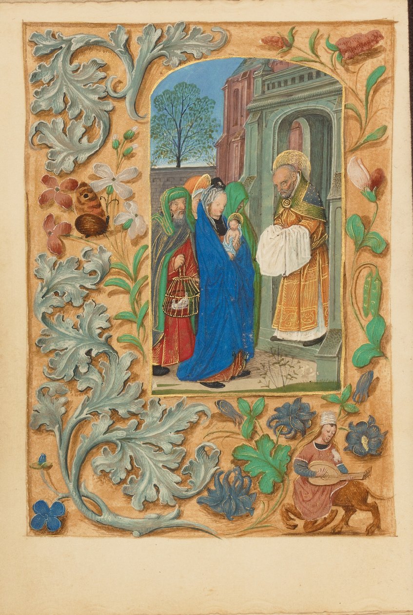 Præsentationen i templet af Master of the Dresden Prayer Book