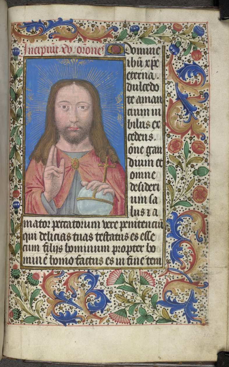 Kristus velsignelse af Master of the Dresden Prayer Books