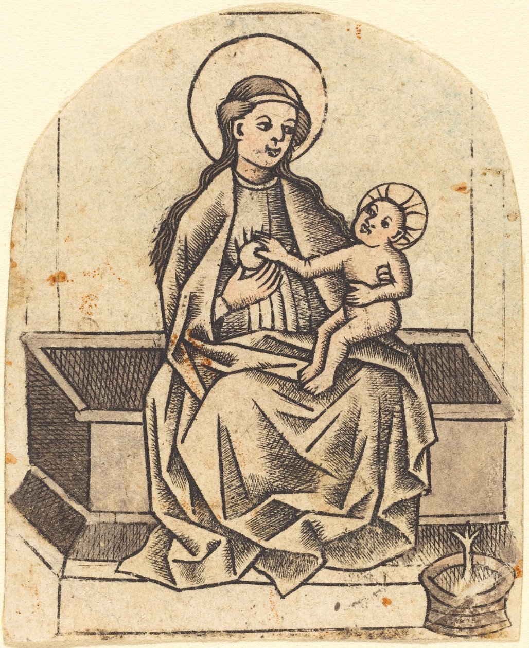 Madonna og barn af Master of the Dutuit Mount of Olives