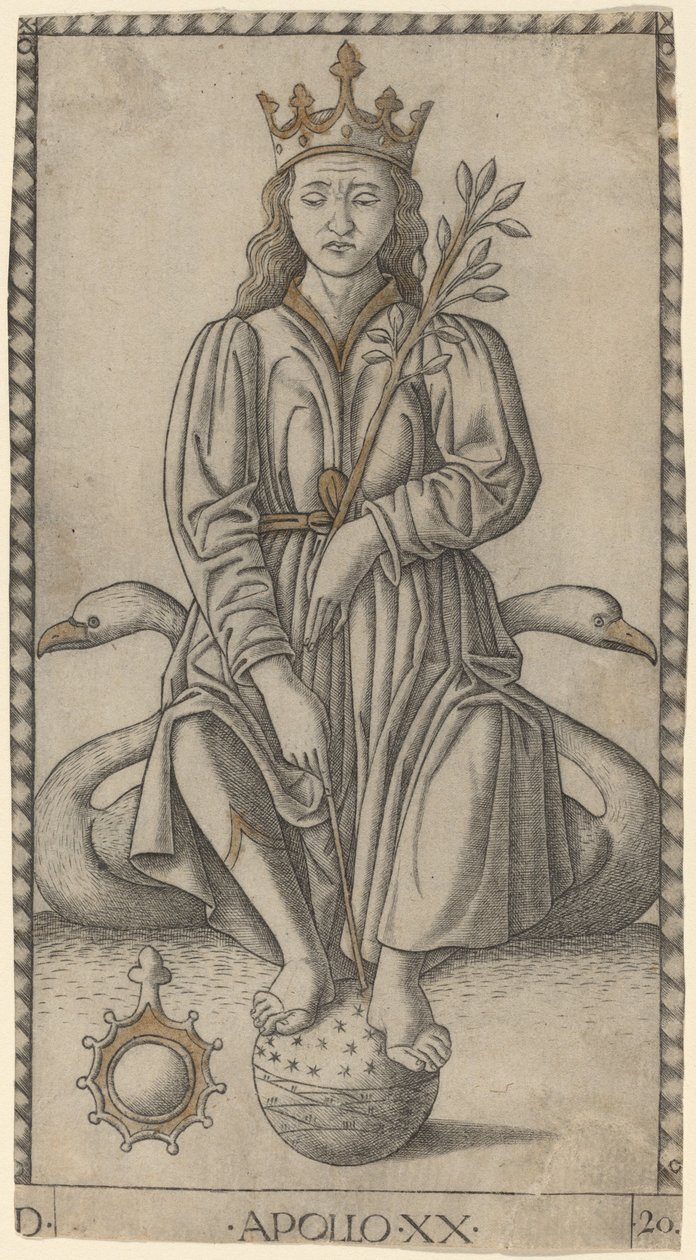 Apollo af Master of the E Series Tarocchi