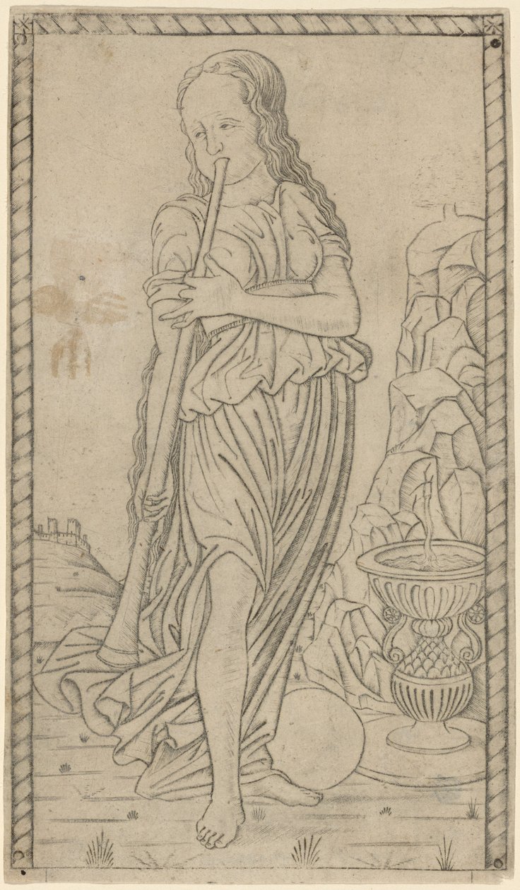 Caliope (Calliope) af Master of the E Series Tarocchi