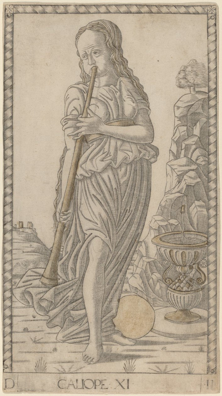 Caliope (Calliope) af Master of the E Series Tarocchi
