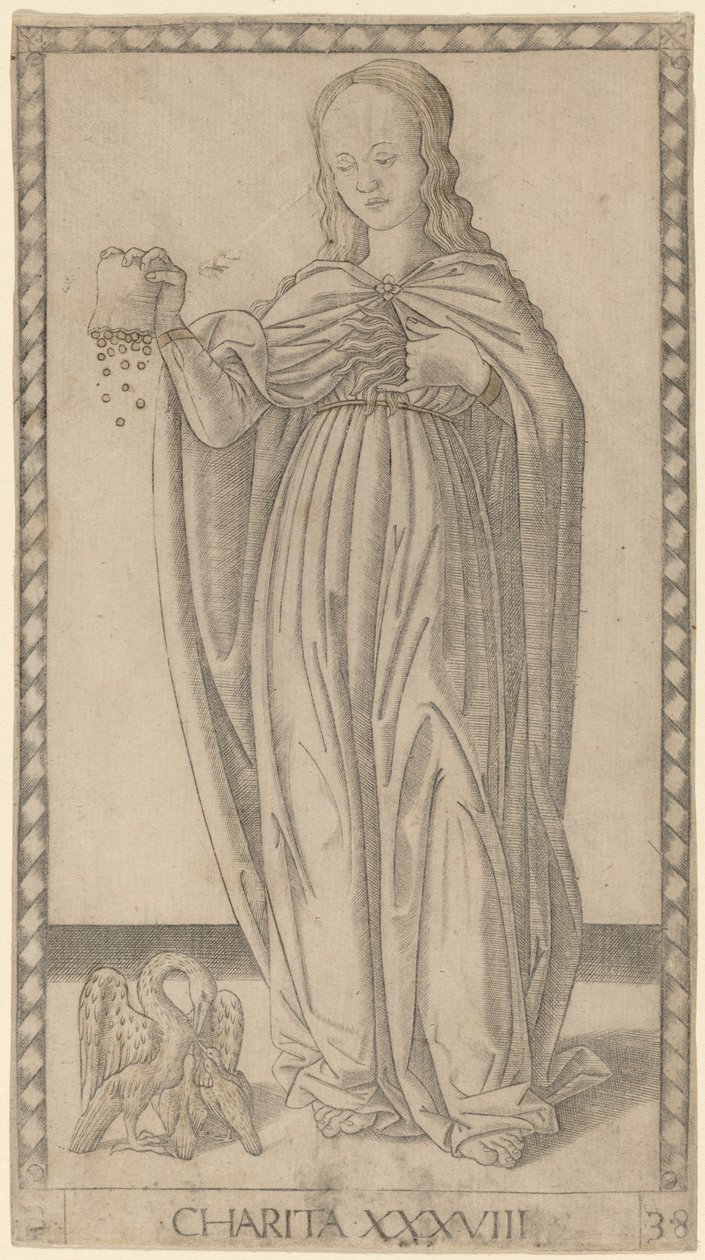 Velgørenhed af Master of the E Series Tarocchi