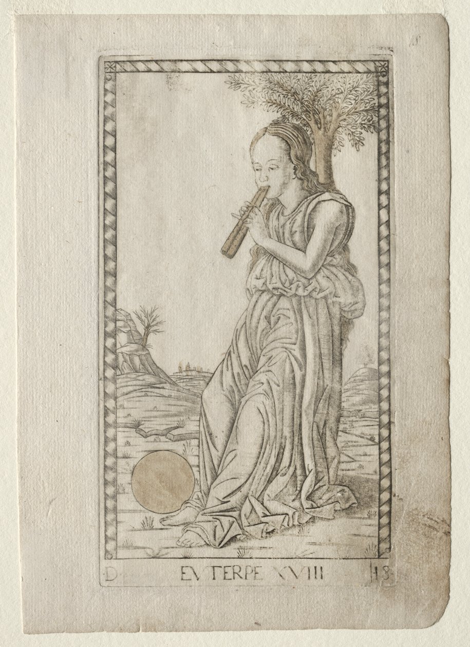 Euterpe (musik, lyrisk poesi) (fra Tarocchi-serien D: Apollo og muserne, #18) af Master of the E Series Tarocchi