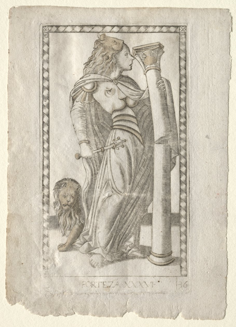 Forteza (fra Tarocchi, serie B: Cosmic Principles and Virtues, #36) af Master of the E Series Tarocchi