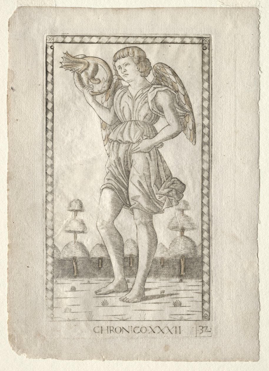 Genius of Time (fra Tarocchi, serie B: Cosmic Principles and Virtues, #32) af Master of the E Series Tarocchi