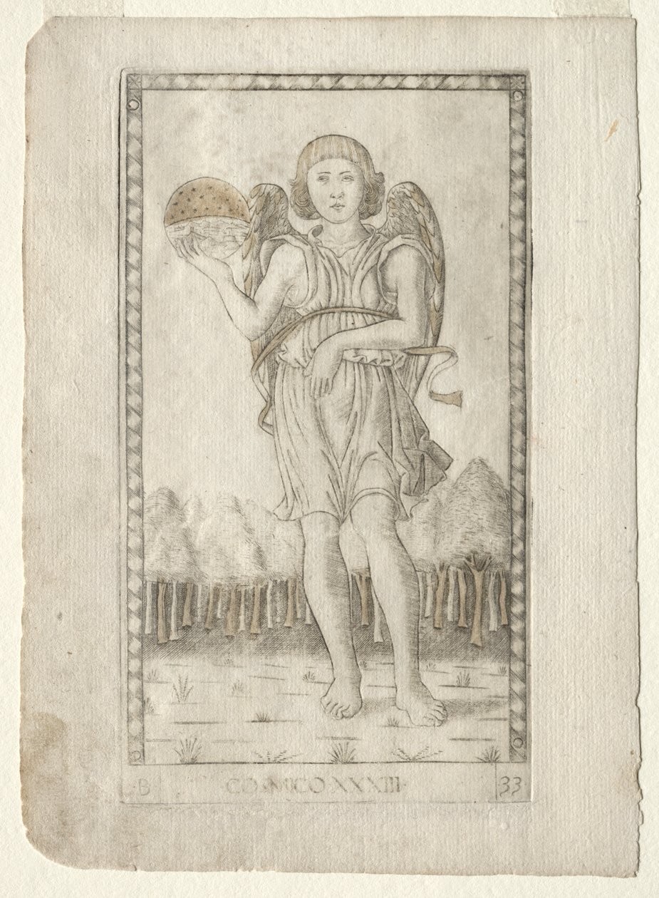 Genius of the World (fra Tarocchi, serie B: Cosmic Principles and Virtues, #33) af Master of the E Series Tarocchi
