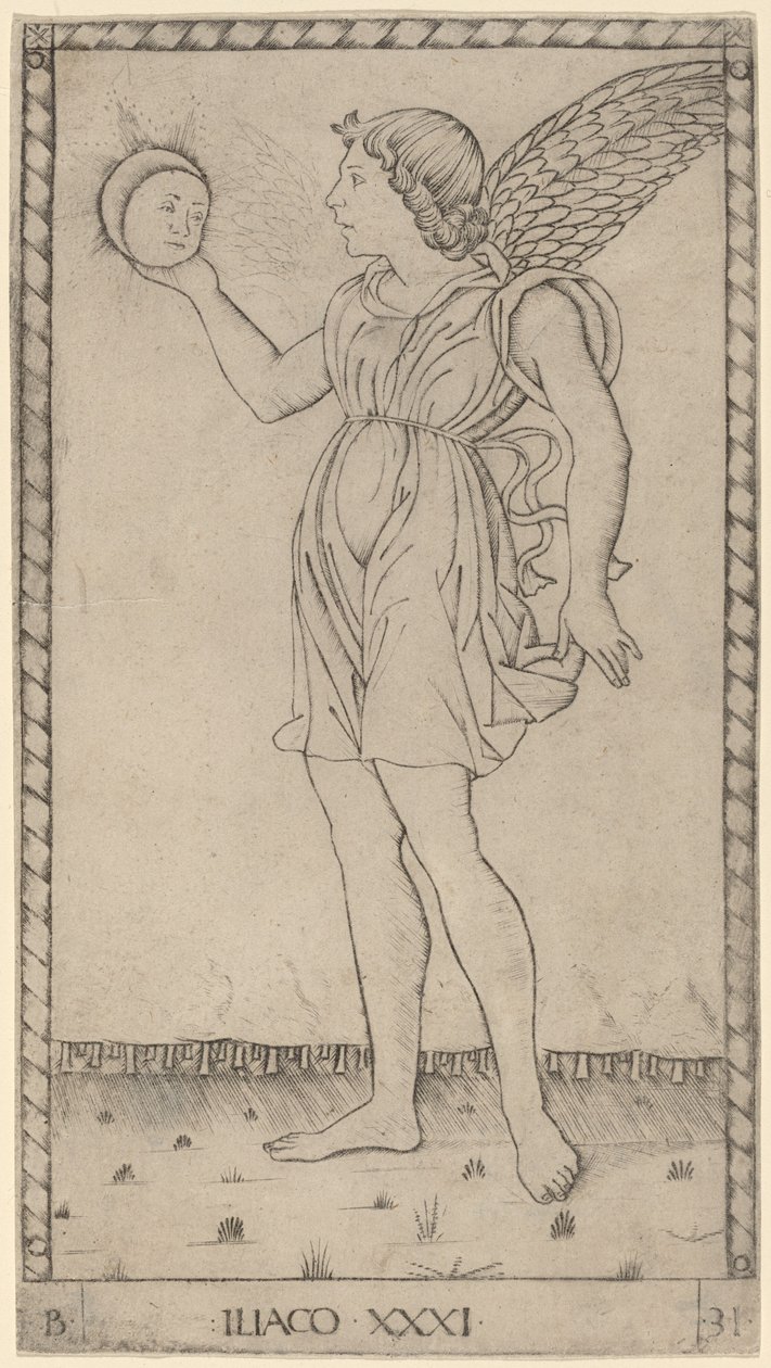 Iliacus (solens geni) af Master of the E Series Tarocchi