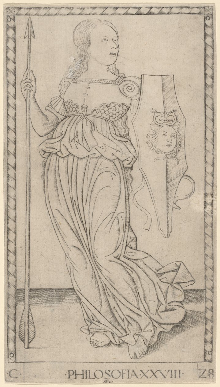 Filosofi (filosofi) af Master of the E Series Tarocchi
