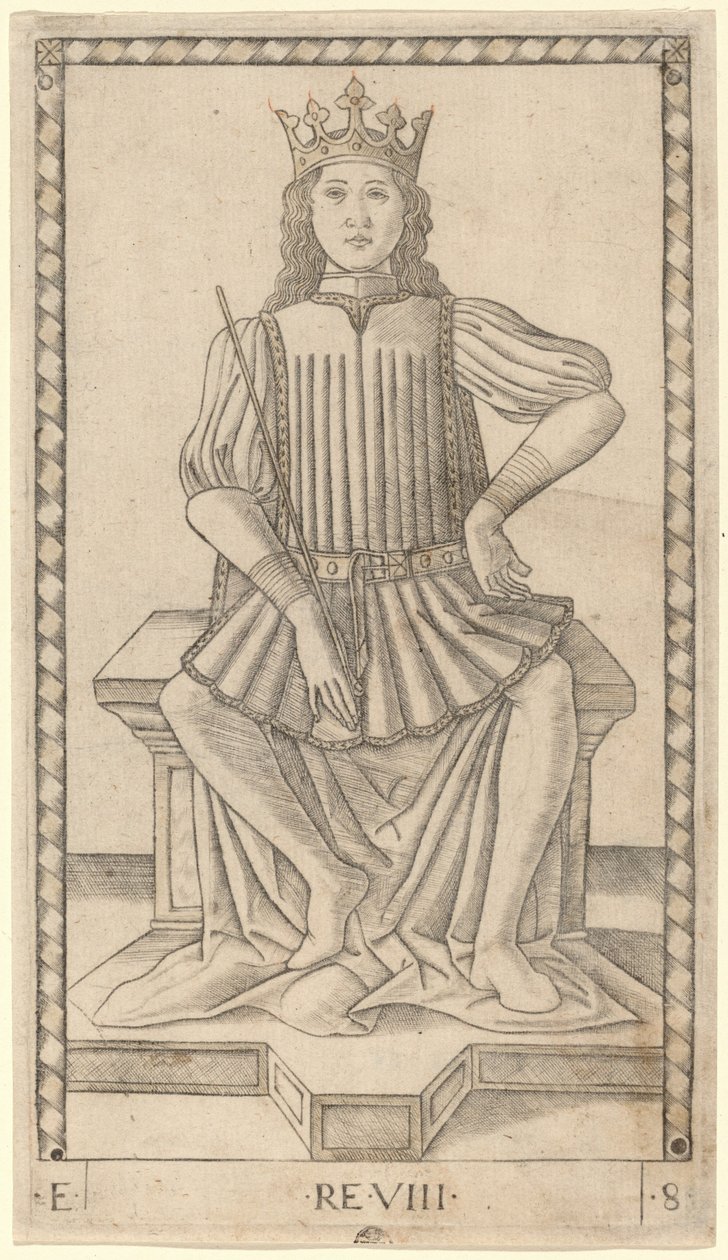 Re (konge) af Master of the E Series Tarocchi