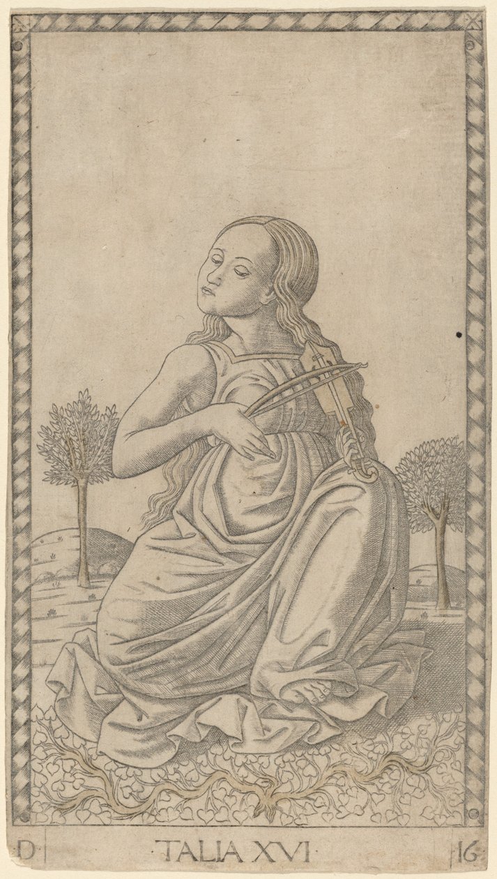 Talia (Thalia) af Master of the E Series Tarocchi