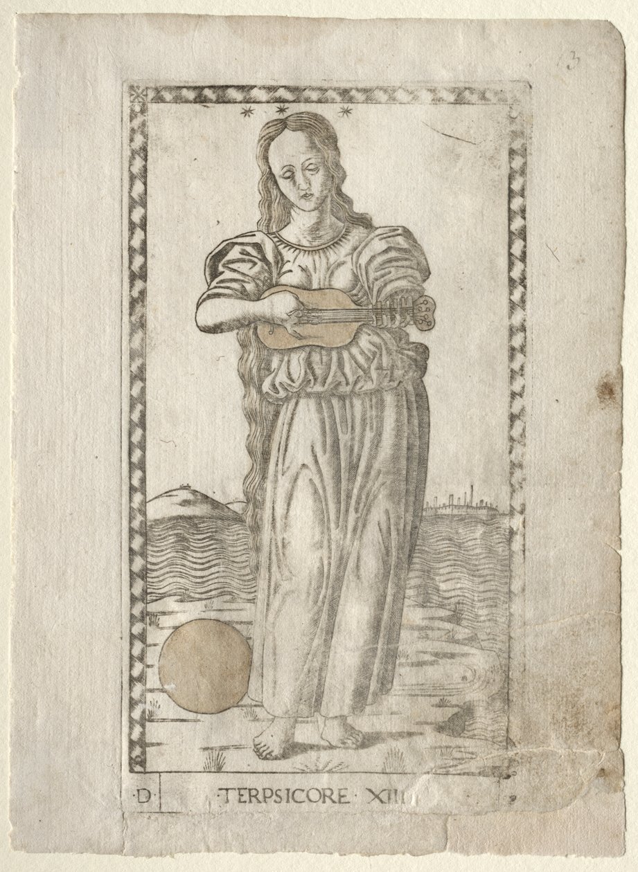 Terpsichore (dans og sang) (fra Tarocchi-serien D: Apollo and the Muses, #13) af Master of the E Series Tarocchi