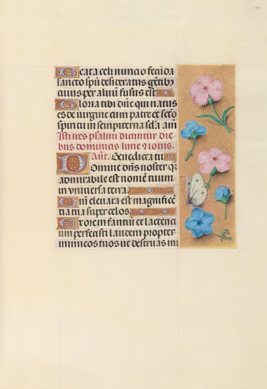 Hours of Dronning Isabella den Katolik, Dronning af Spanien: Fol. 100r, ca. 1500. af Master of the First Prayerbook of Maximillian