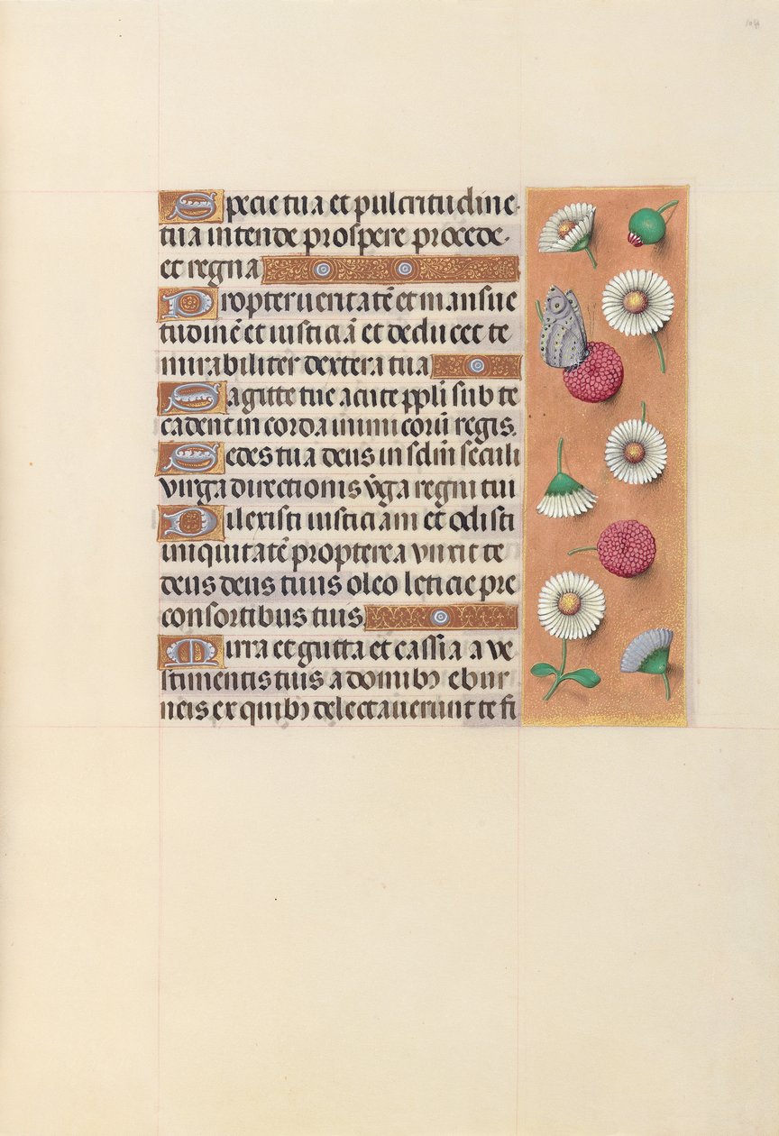Hours of Dronning Isabella den Katolik, Dronning af Spanien: Fol. 104r, ca. 1500. af Master of the First Prayerbook of Maximillian