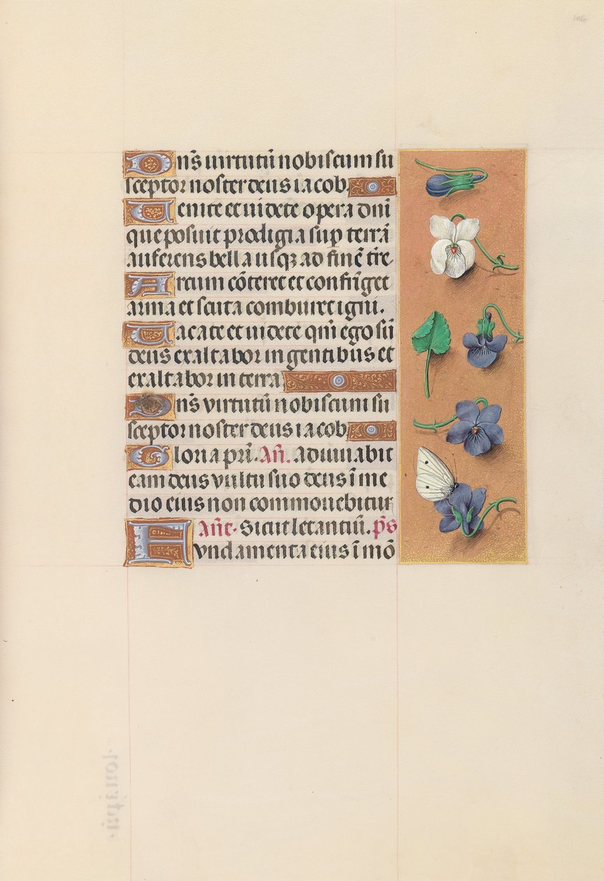 Hours of Dronning Isabella den Katolik, Dronning af Spanien: Fol. 106r, ca. 1500. af Master of the First Prayerbook of Maximillian