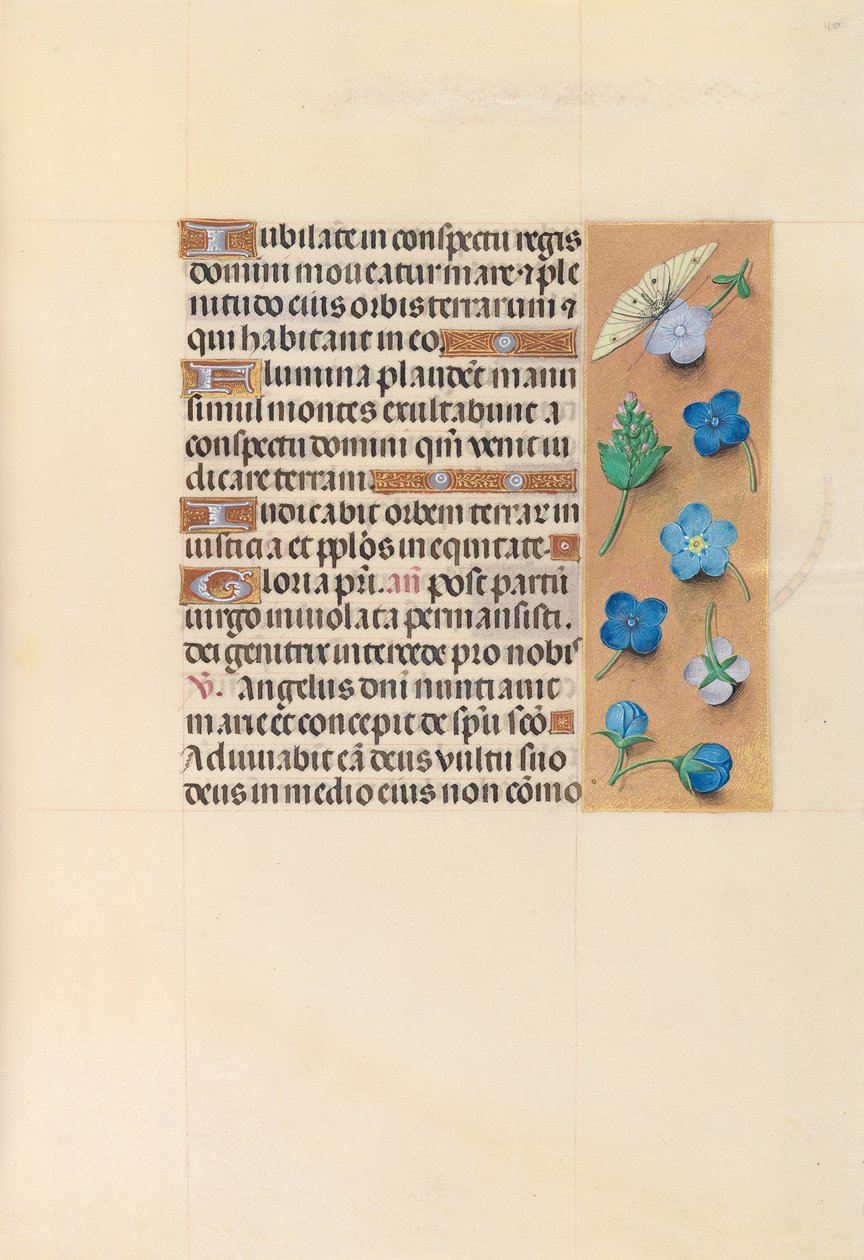 Hours of Dronning Isabella den Katolik, Dronning af Spanien: Fol. 110r, ca. 1500. af Master of the First Prayerbook of Maximillian