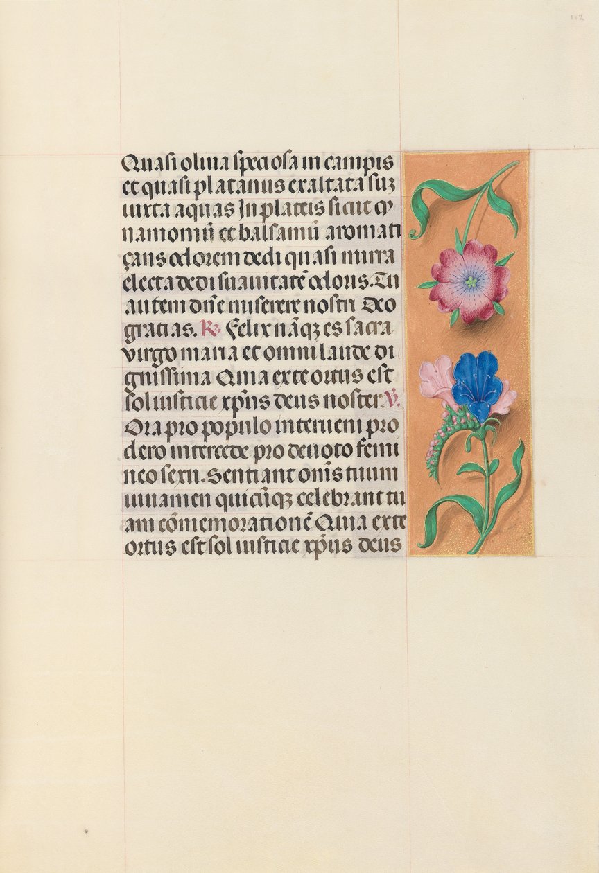 Hours of Dronning Isabella den Katolik, Dronning af Spanien: Fol. 112r, ca. 1500. af Master of the First Prayerbook of Maximillian
