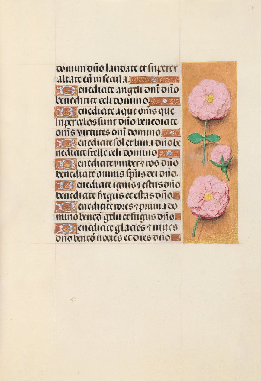 Hours of Dronning Isabella den Katolik, Dronning af Spanien: Fol. 119r, ca. 1500. af Master of the First Prayerbook of Maximillian