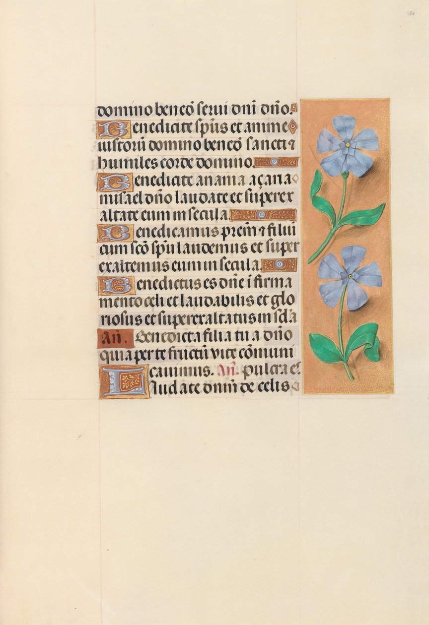 Dronning Isabella den katolske, dronning af Spaniens åbningstider: Fol. 120r, ca. 1500. af Master of the First Prayerbook of Maximillian