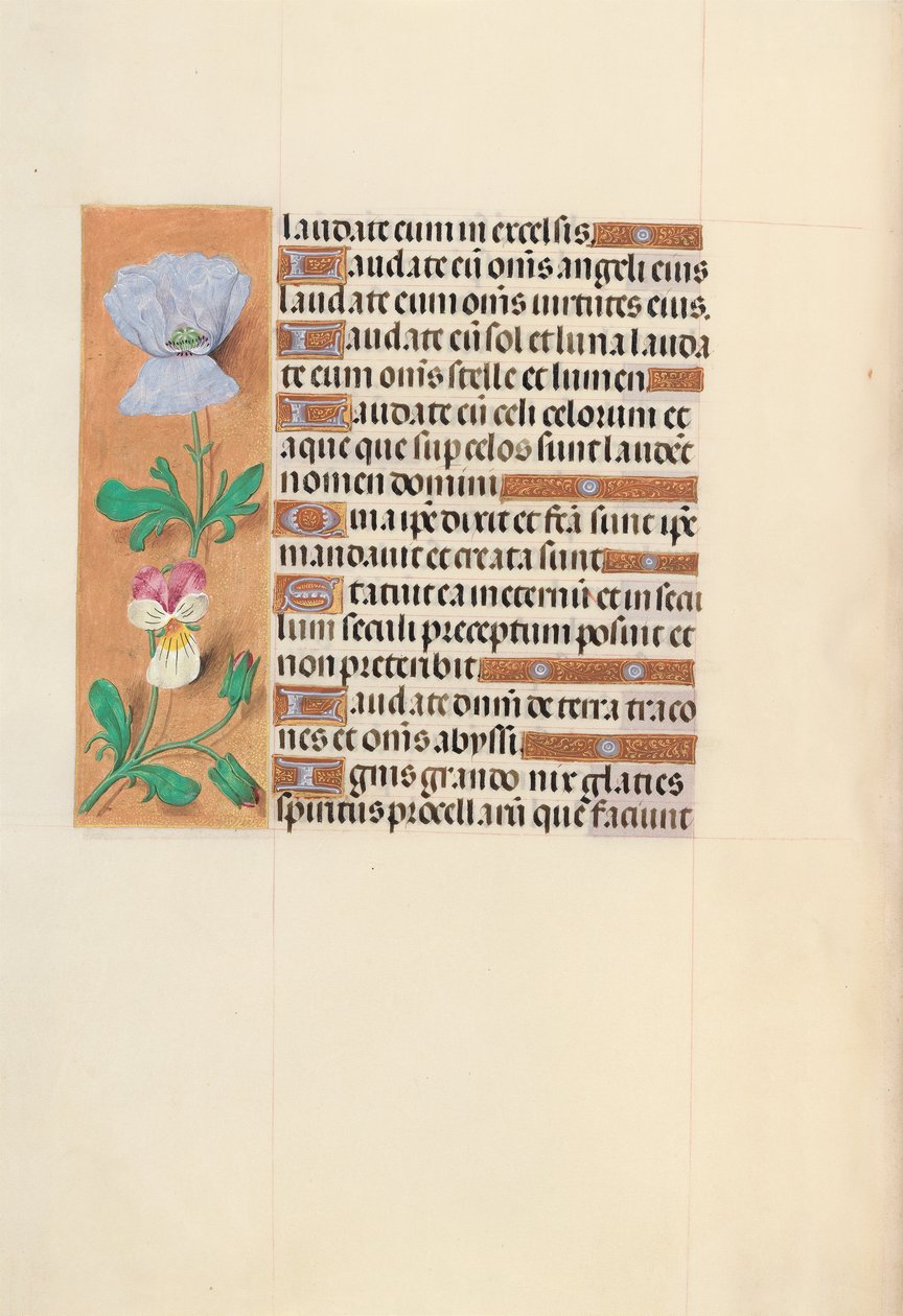 Dronning Isabella den katolske, dronning af Spaniens åbningstider: Fol. 120v, ca. 1500. af Master of the First Prayerbook of Maximillian