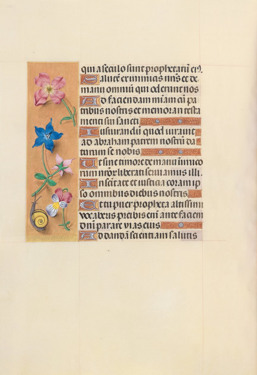 Hours of Dronning Isabella den Katolik, Dronning af Spanien: Fol. 123v, ca. 1500. af Master of the First Prayerbook of Maximillian