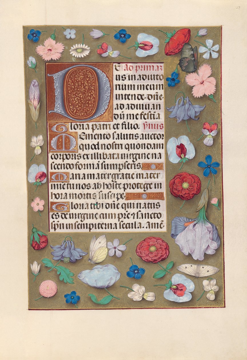 Hours of Dronning Isabella den Katolik, Dronning af Spanien: Fol. 127r, ca. 1500. af Master of the First Prayerbook of Maximillian