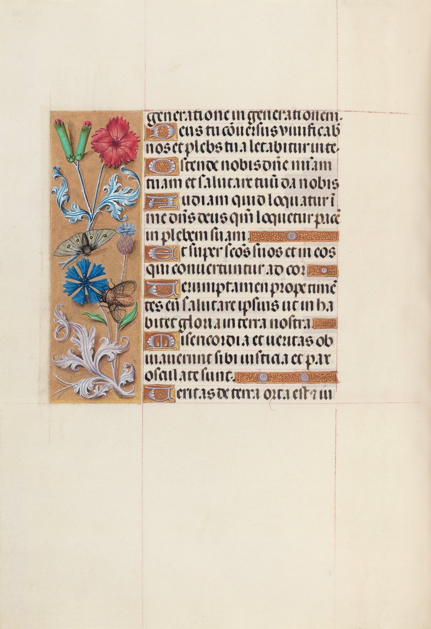 Dronning Isabella den katolske, dronning af Spaniens åbningstider: Fol. 128v, ca. 1500. af Master of the First Prayerbook of Maximillian