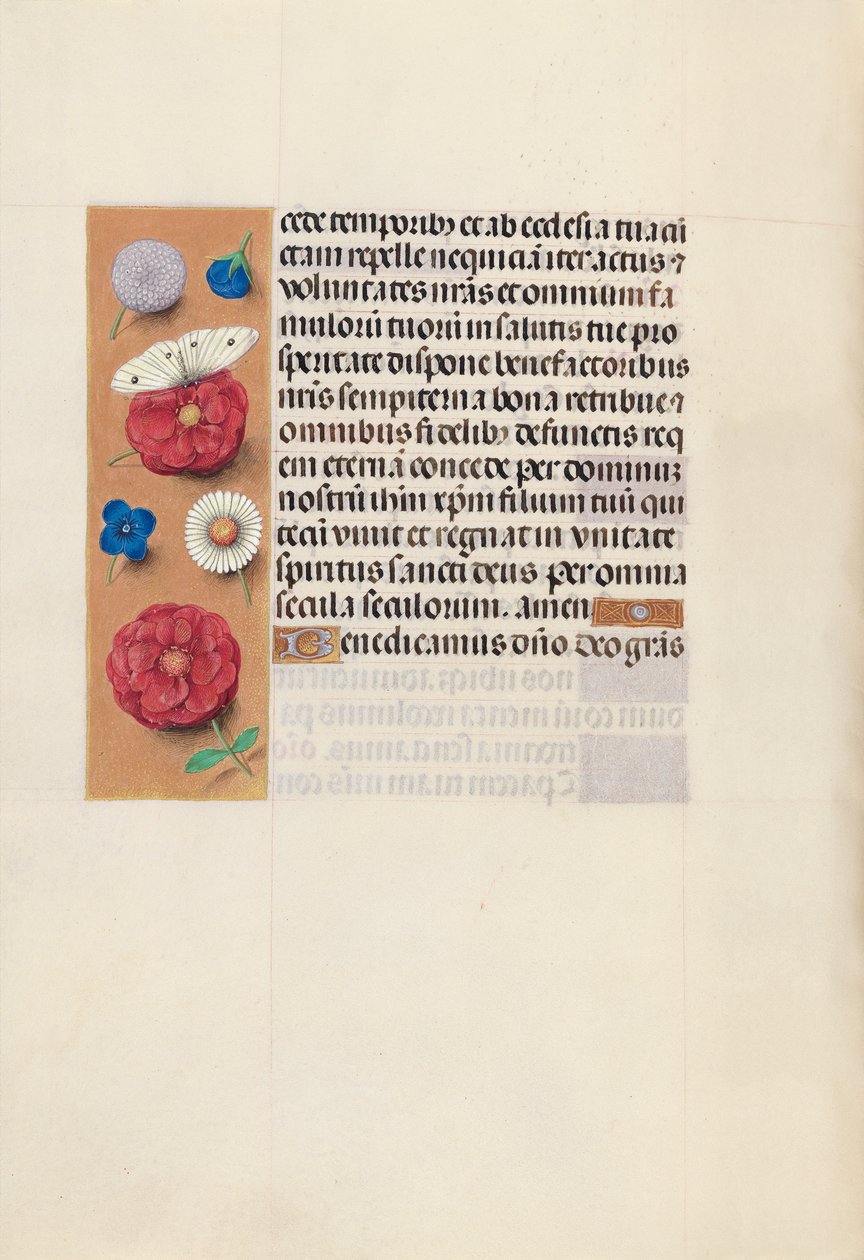 Dronning Isabella den katolske, dronning af Spaniens åbningstider: Fol. 130v, ca. 1500. af Master of the First Prayerbook of Maximillian
