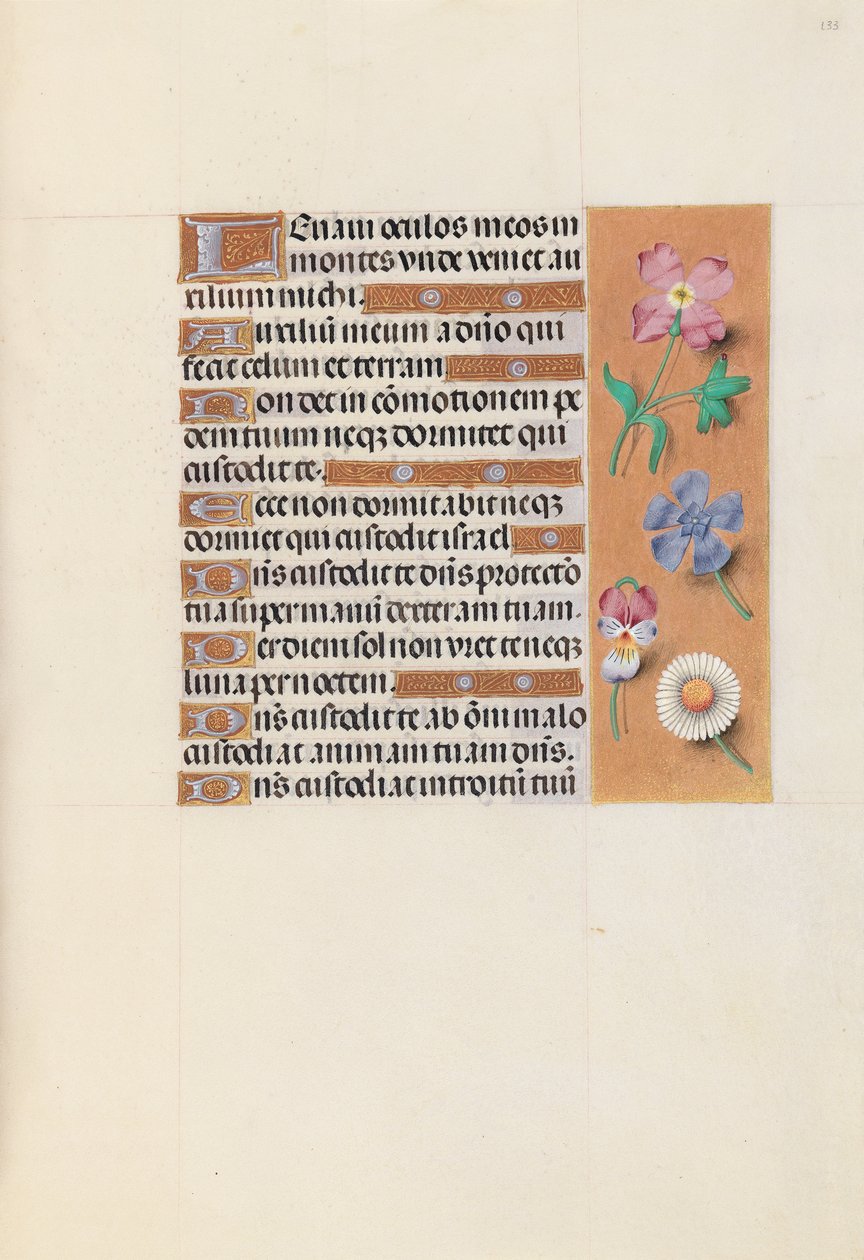 Hours of Dronning Isabella den Katolik, Dronning af Spanien: Fol. 133r, ca. 1500. af Master of the First Prayerbook of Maximillian